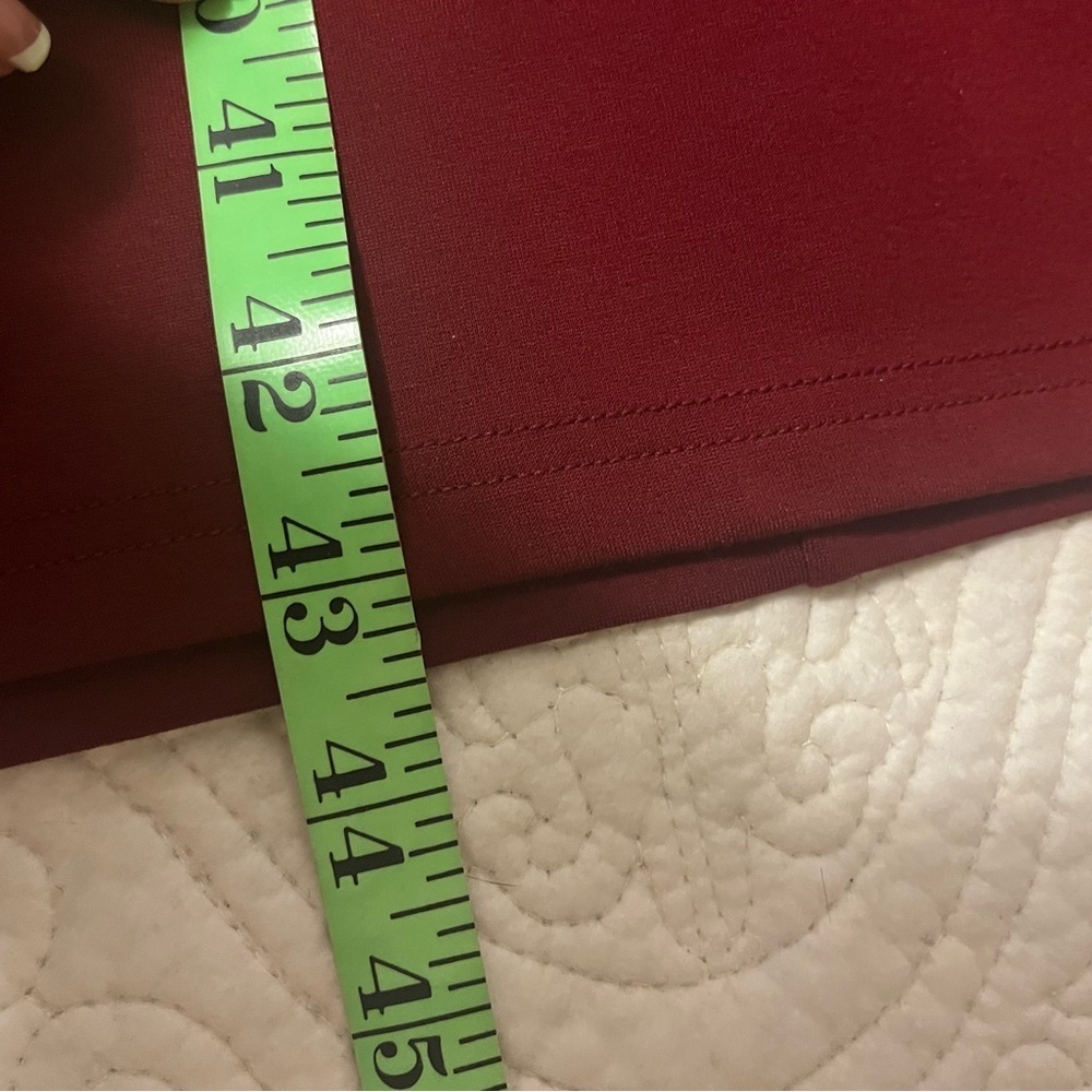 Maroon Bodycon High Draped Neck, Long Sleeve Modi Dress with Bow & Broach, small - Picture 7 of 7